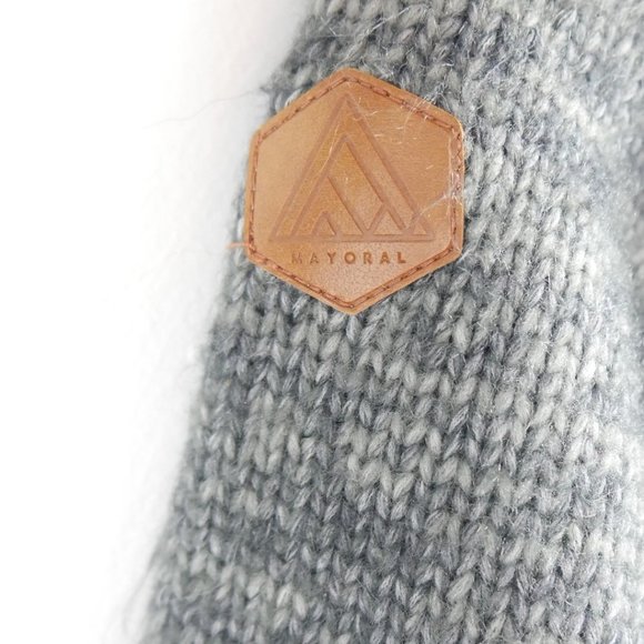 Mayoral Dark Grey Sweater Hoodie with Patch Eight Hood Designed in Spain 2 2T - Picture 3 of 10